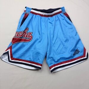 Triton Kids' Light Blue and Red Athletic Shorts